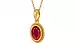 Gold Ruby Pendant Rare Quality (P7)