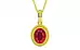 Panchdhatu Ruby Pendant Rare Quality (P7)