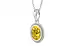 Sterling Silver Thailand Yellow Sapphire Pendant Limited Quality (P7)