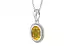 Sterling Silver Thailand Yellow Sapphire Pendant Prime Quality (P7)