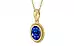 Ashtadhatu Ceylon Blue Sapphire Pendant Rare Quality (P7)