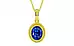 Panchdhatu Ceylon Blue Sapphire Pendant Rare Quality (P7)
