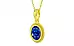 Panchdhatu Ceylon Blue Sapphire Pendant Rare Quality (P7)