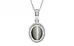 Sterling Silver Cat's Eye Pendant Fine Quality (P7)