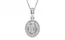 Sterling Silver Ceylon White Sapphire Pendant Fine Quality (P7)