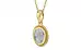 Ashtadhatu Ceylon White Sapphire Pendant Prime Quality (P7)