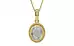 Ashtadhatu Ceylon White Sapphire Pendant Prime Quality (P7)