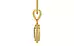 Gold Ceylon White Sapphire Pendant Prime Quality (P7)