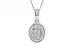 Sterling Silver Ceylon White Sapphire Pendant Rare Quality (P7)
