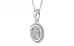 Sterling Silver Ceylon White Sapphire Pendant Rare Quality (P7)