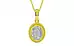 Panchdhatu Ceylon White Sapphire Pendant Rare Quality (P7)