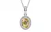Sterling Silver Ceylon Yellow Sapphire Pendant Fine Quality (P7)