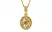Gold Ceylon Yellow Sapphire Pendant Fine Quality (P7)