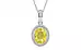 Sterling Silver Ceylon Yellow Sapphire Pendant Limited Quality (P7)
