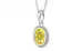 Sterling Silver Ceylon Yellow Sapphire Pendant Limited Quality (P7)