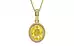 Ashtadhatu Ceylon Yellow Sapphire Pendant Limited Quality (P7)