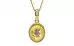 Ashtadhatu Ceylon Yellow Sapphire Pendant Prime Quality (P7)
