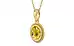 Ashtadhatu Ceylon Yellow Sapphire Pendant Rare Quality (P7)