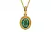 Gold Emerald Pendant Fine Quality (P7)