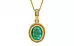 Gold Emerald Pendant Limited Quality (P7)