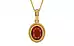 Gold Hessonite Garnet Pendant Prime Quality (P7)