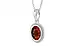 Sterling Silver Hessonite Garnet Pendant Rare Quality (P7)