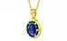 Panchdhatu Thailand Blue Sapphire Pendant Limited Quality (P8)