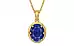 Gold Thailand Blue Sapphire Pendant Prime Quality (P8)