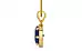 Gold Thailand Blue Sapphire Pendant Prime Quality (P8)
