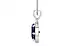 Sterling Silver Thailand Blue Sapphire Pendant Rare Quality (P8)