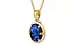 Ashtadhatu Thailand Blue Sapphire Pendant Rare Quality (P8)