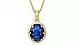 Ashtadhatu Thailand Blue Sapphire Pendant Rare Quality (P8)