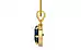 Gold Thailand Blue Sapphire Pendant Rare Quality (P8)