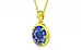 Panchdhatu Ceylon Blue Sapphire Pendant Limited Quality (P8)