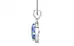 Sterling Silver Ceylon Blue Sapphire Pendant Prime Quality (P8)