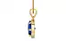 Ashtadhatu Ceylon Blue Sapphire Pendant Rare Quality (P8)