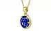 Ashtadhatu Ceylon Blue Sapphire Pendant Rare Quality (P8)