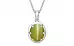 Sterling Silver Cat's Eye Pendant Limited Quality (P8)
