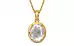 Gold Ceylon White Sapphire Pendant Limited Quality (P8)