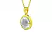 Panchdhatu Ceylon White Sapphire Pendant Limited Quality (P8)