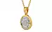 Gold Ceylon White Sapphire Pendant Prime Quality (P8)