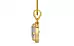 Gold Ceylon White Sapphire Pendant Rare Quality (P8)