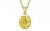 Ashtadhatu Ceylon Yellow Sapphire Pendant Limited Quality (P8)