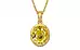 Gold Ceylon Yellow Sapphire Pendant Rare Quality (P8)