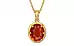 Gold Hessonite Garnet Pendant Limited Quality (P8)