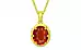 Panchdhatu Hessonite Garnet Pendant Limited Quality (P8)