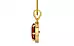 Gold Hessonite Garnet Pendant Rare Quality (P8)