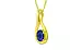 Panchdhatu Thailand Blue Sapphire Pendant Prime Quality (P9)
