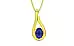 Panchdhatu Thailand Blue Sapphire Pendant Prime Quality (P9)