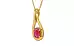 Gold Ruby Pendant Fine Quality (P9)
